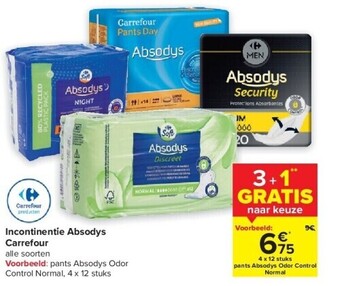Carrefour Incontinentie absodys carrefour aanbieding