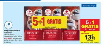 Carrefour Set gemalen koffie aanbieding