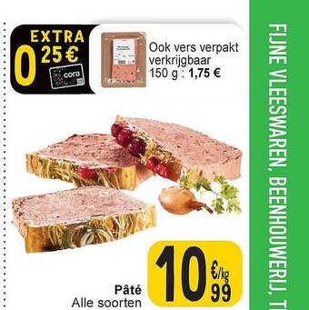Cora Pâté aanbieding