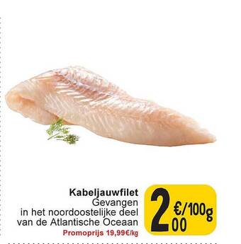 Cora Kabeljauwfilet aanbieding