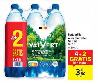 Carrefour Natuurlijk mineraalwater valvert aanbieding