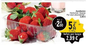 Cora Aardbeien aanbieding
