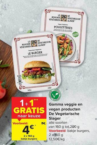 Carrefour Market Gamma veggie en vegan producten de vegetarische slager aanbieding