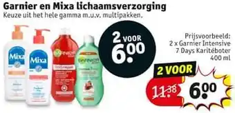 Kruidvat Garnier intensive 7 days karitéboter 400ml aanbieding