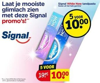 Kruidvat Signal white now tandpasta aanbieding