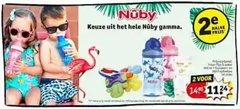 Kruidvat Nuby tritan flip-it beker + fopspeen- en bijtringdoekjes aanbieding