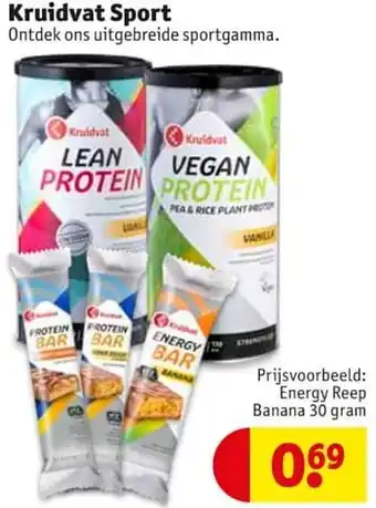 Kruidvat Kruidvat sport energy reep banana 30gram aanbieding