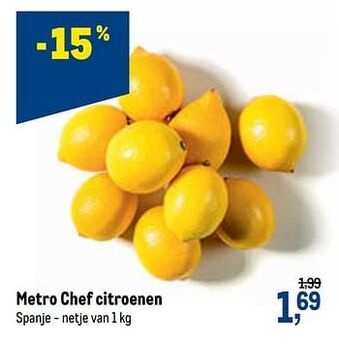 Metro chef citroenen