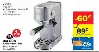 Espressomachine mandine