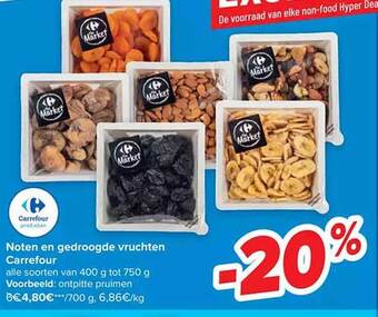 Carrefour Noten en gedroogde vruchten carrefour aanbieding