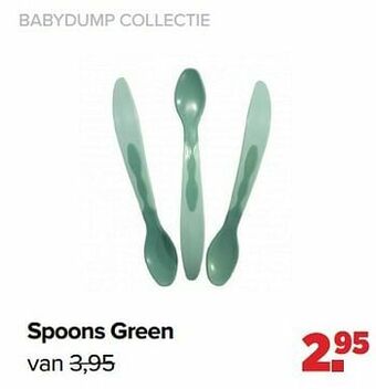 Baby-Dump Spoons green aanbieding