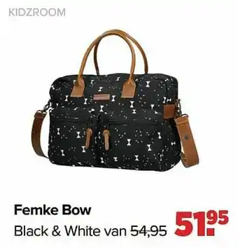 Femke bow black + white