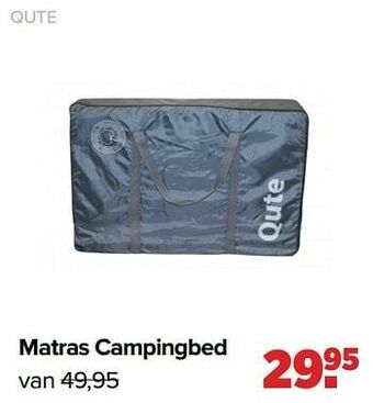 Baby-Dump Matras campingbed aanbieding