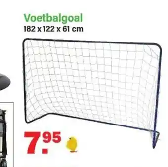 Voetbalgoal 182 x 122 x 61cm
