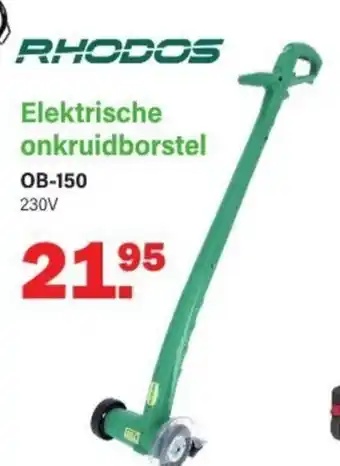 Van Cranenbroek Rhodos Elektrische Onkruidborstel OB-150 aanbieding