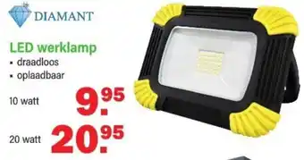 Van Cranenbroek Diamant LED Werklamp 10Watt aanbieding
