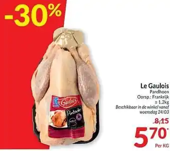 Intermarché Le gaulois parelhoen 1,2kg aanbieding