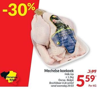 Intermarché Mechelse koekoek hele kip aanbieding