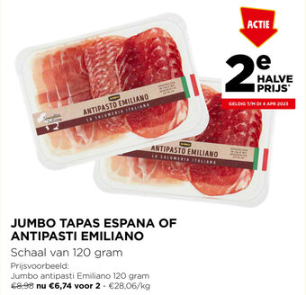 Jumbo Jumbo Tapas Espana of Antipasti Emiliano aanbieding