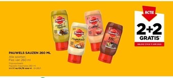 Jumbo Pauwels sauzen 260 ml aanbieding