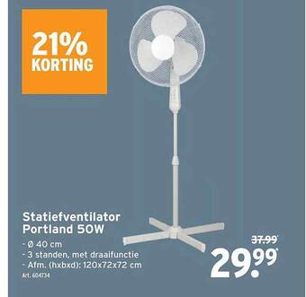 GAMMA Statiefventilator portland aanbieding