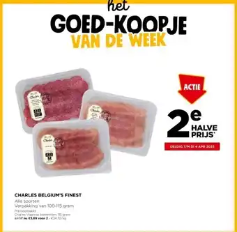 Jumbo Charles belgium’s finest aanbieding
