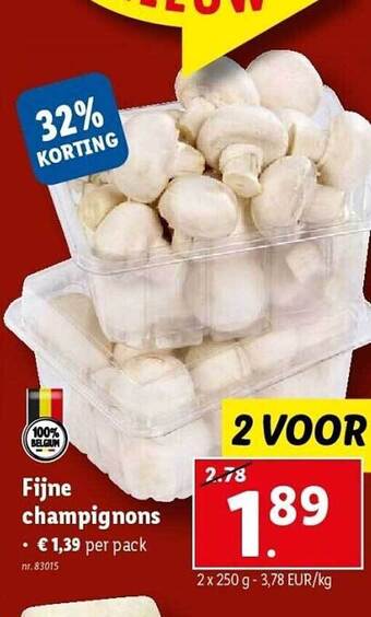 Fijne champignons