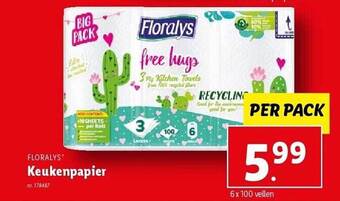 Lidl Floralys keukenpapier aanbieding