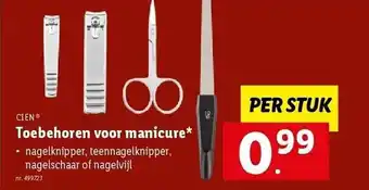 Lidl Cien toebehoren voor manicure aanbieding