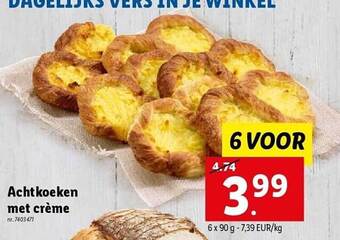 Achtkoeken met crème