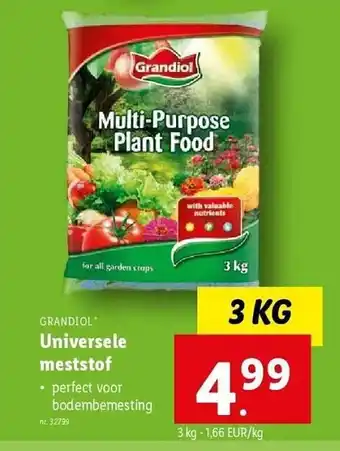 Lidl Grandiol universele meststof aanbieding