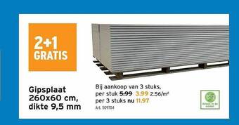 GAMMA Gipsplaat aanbieding