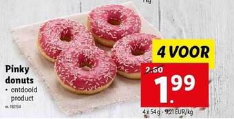 Lidl Pinky donuts aanbieding