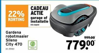 GAMMA Gardena robotmaaier sileno city 470 aanbieding