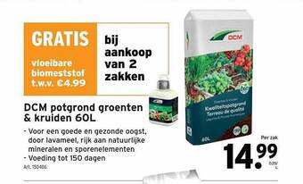 GAMMA Dcm potgrond groenten & kruiden aanbieding
