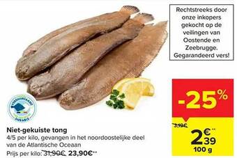 Carrefour Niet-gekuiste tong aanbieding