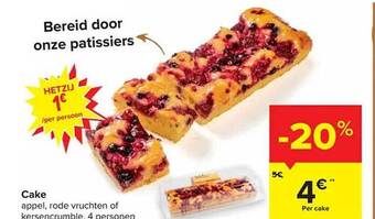 Carrefour Cake aanbieding