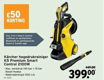 GAMMA Kärcher hogedrukreiniger k5 premium smart control aanbieding