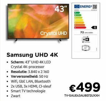 CompuDeals Samsung UHD 4K aanbieding