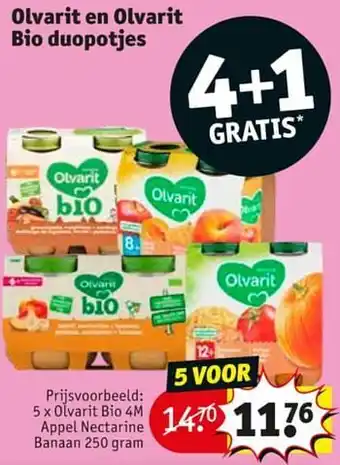 Olvarit bio 4m appel nectarine banaan