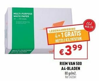 Trafic Riem van 500 a4-bladen aanbieding