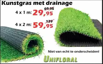 iTEK Kunstgras met drainage aanbieding