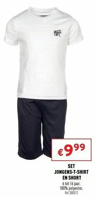 Trafic Set jongens-t-shirt en short aanbieding
