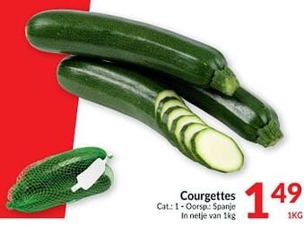 Intermarché Courgettes 1kg aanbieding