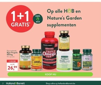 Holland & Barrett Bijen propolis 560mg 90 capsules aanbieding