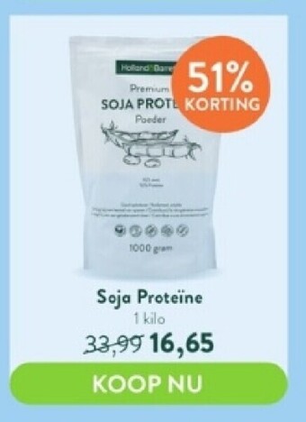 Holland & Barrett Soja proteine 1 kilo aanbieding