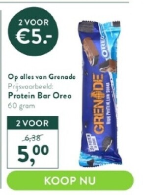 Holland & Barrett Protein bar oreo 60 gram aanbieding
