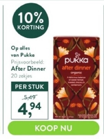 After dinner 20 zakjes
