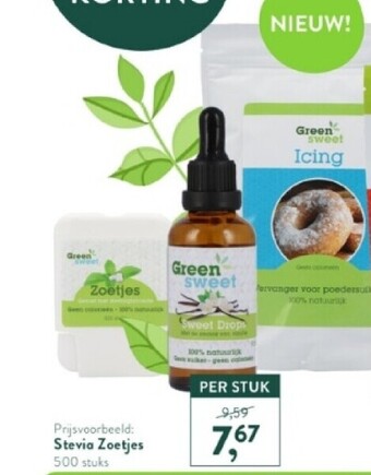 Holland & Barrett Stevia zoetjes 500 stuks aanbieding