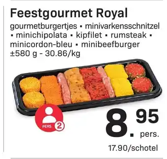 Buurtslagers Feestgourmet royal 580g-30.86/kg aanbieding